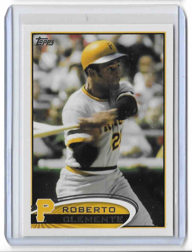 2012 Topps 497 Roberto Clemente Photo Variation